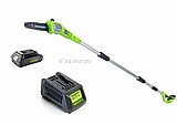 מסור גבהים נטען greenworks גרין וורקס 24V + סוללה 4.0A + מטען מהיר מסור גבהים נטען greenworks גרין וורקס 24V + סוללה 4.0A + מטען מהיר