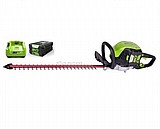 גוזם גדר חי נטען greenworks גרין וורקס - 80V + סוללה 2A + מטען מהיר גוזם גדר חי נטען greenworks גרין וורקס - 80V + סוללה 2A + מטען מהיר
