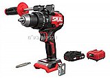 מקדחה/מברגה נטענת רוטטת 13 מ"מ 20V Brushless 130Nm + סוללה 2.0AH +מטען SKIL מקדחה/מברגה נטענת רוטטת 13 מ"מ 20V Brushless 130Nm + סוללה 2.0AH +מטען SKIL