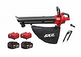 מפוח / שואב עלים חשמלי נטען 40V(2x20V) Brushless XP עם שק איסוף 45 ליטר + 2 סוללות 4.0Ah + שני מטענים SKIL מפוח / שואב עלים חשמלי נטען 40V(2x20V) Brushless XP עם שק איסוף 45 ליטר + 2 סוללות 4.0Ah + שני מטענים SKIL